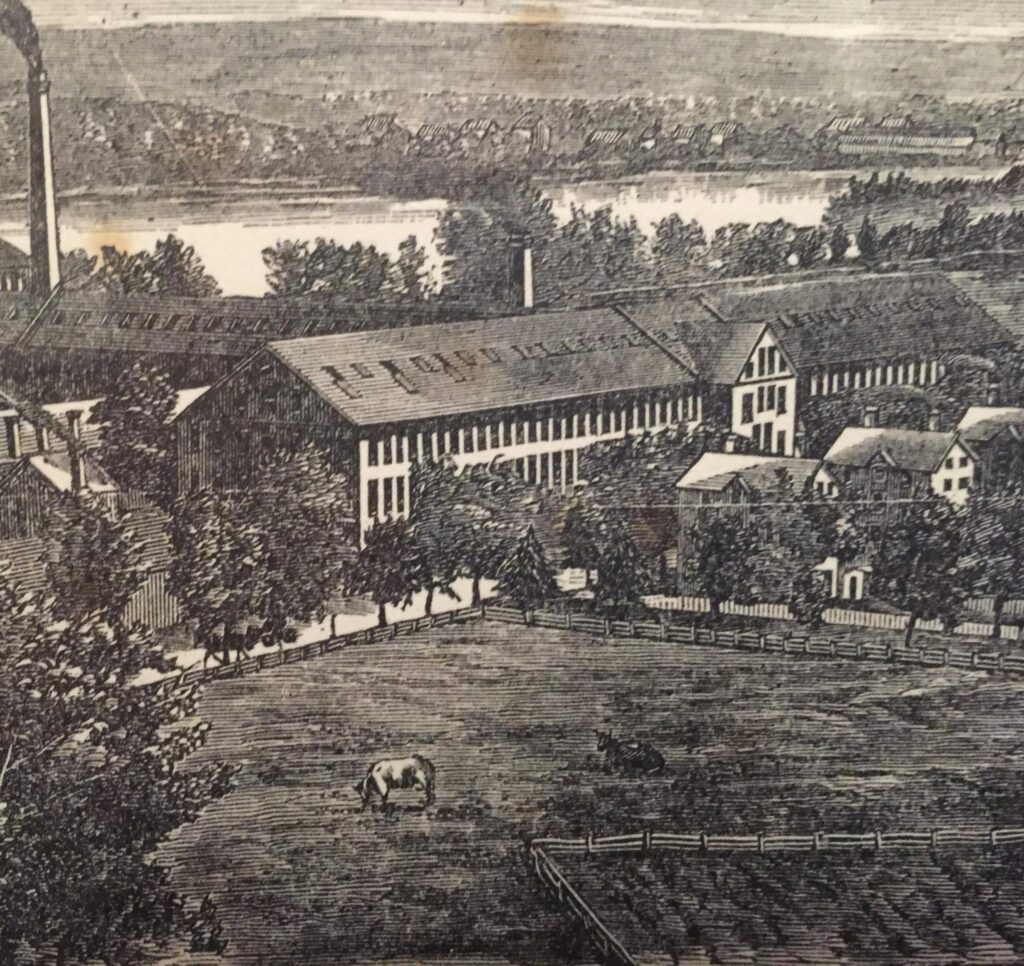 litografia dell'insediamento Colt (Coltsville)